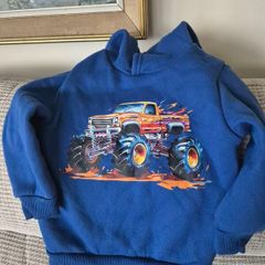 Monster Truck Hoodie Age 2-3
