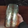 Glass Vase on brass stand Image 4