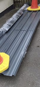 Box profile steel cladding.