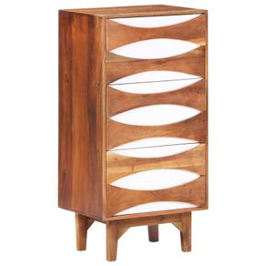 Chest of Drawers 44x35x90 cm Solid Acacia Wood
