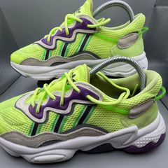 Adidas Ozweego Purple Neon Yellow Green EE5720 Shoes UK 7 EU 40 2\3 Running