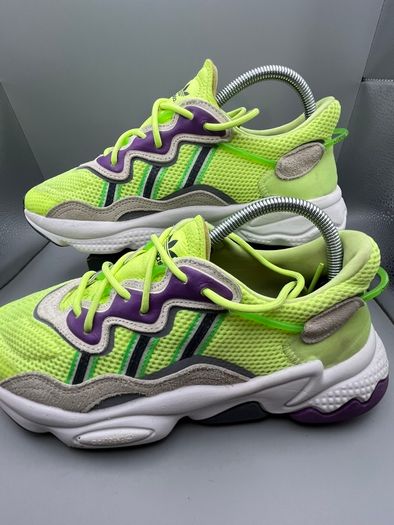 Adidas Ozweego Purple Neon Yellow Green EE5720 Shoes UK 7 EU 40 2\3 Running