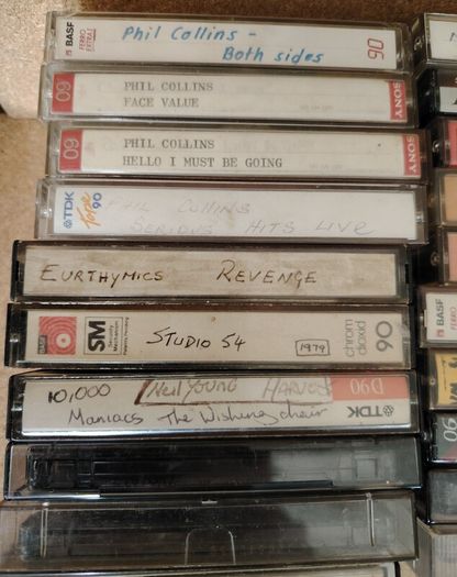 27+ Vintage Cassette Albums, recorded 70's, 80's, 90's