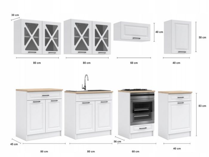 Kitchen for sale GERTRID 2.6m- available in two colours