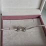 Pandora spacers charms cz sparkly clear set of two perfect condition fully hallmarked Image 6