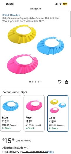 Baby Toddler Shampoo Hat Shower Crown