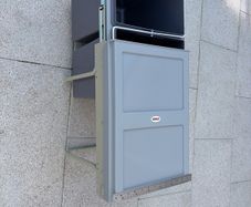 Kitchen cabinet pull out bin