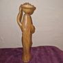 Hand carved wooden woman figure Image 3