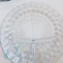 Set of 4 Anchor Hocking Bubble Blue Grill Plates, Cups & Saucers from 1940s Image 4