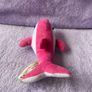 Pink and White Dolphin Plush Image 4