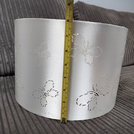 Cream Lampshade with Butterflies
