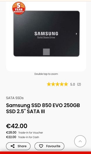 ssd Samsung 850 Evo 250GB