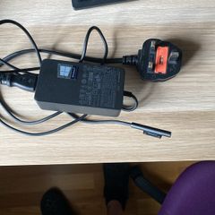 Microsoft 65w mains power charging cable