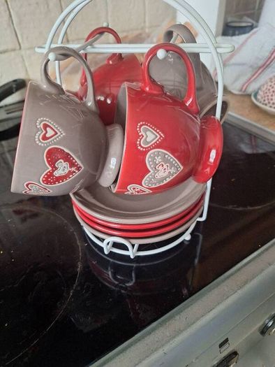 Coffee Set .. 8 Piece with Stand .. Price Drop