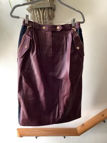 Tommy Hilfiger real leather skirt, IT42 , perfect