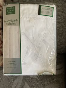 White lace curtains NEW
