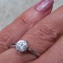 Vintage Solitaire Dress Ring Image 3