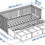 Selling HEMNES IKEA day bed in great condition, used once, slides from a couch to a double BED. Mattress included, and comes with 3 storage drawers Image 2