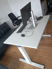 Home office electronic adjustable Desk and ergonomic chair(back adjustable)