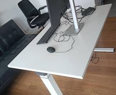 Home office electronic adjustable Desk and ergonomic chair(back adjustable)