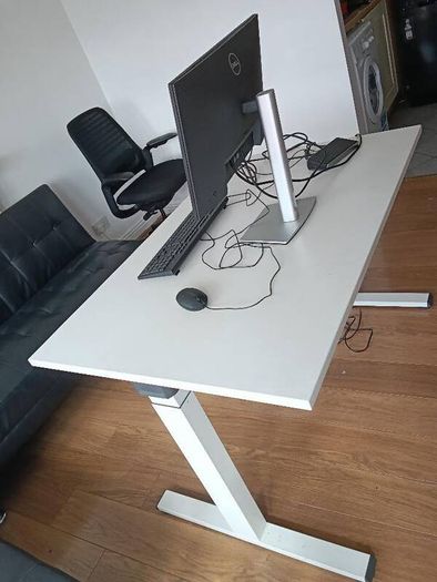 Home office electronic adjustable Desk and ergonomic chair(back adjustable)