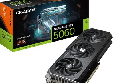 Gigabyte Geforce Rtx 5060 Gaming Oc 8g Graphics Card - 8gb Gddr7, 128bit, Pci-e 5.0, 2595 Mhz Core Frequency, 3 X Displayport, 1 X Hdmi, Gv-n5060 Gaming Oc-8gd