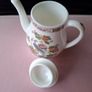 Vintage Wedgwood Kutani Crane Miniature Coffee Pot with Lid Bone China Image 4
