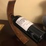 Olive Wood Wine Bottle Stand Image 3