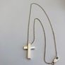 Genuine Gucci 925 Silver Cross Pendant & Chain Image 4