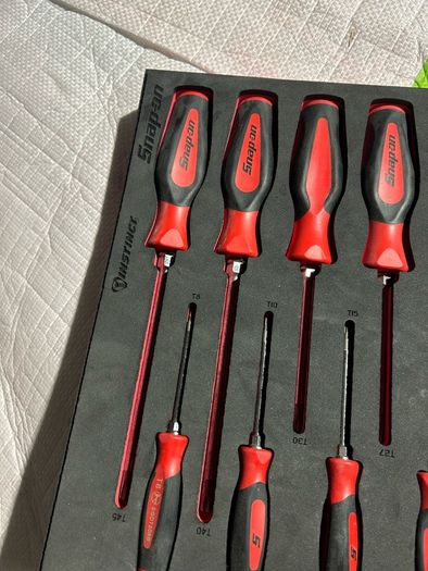 snap on torx instinct soft grib screw driver set