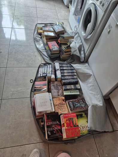 Sci-fi and fantasy hardbacks and softbacks