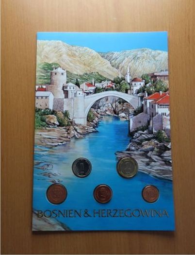 Bosnia and Herzegovina vintage original coins set unc