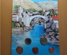 Bosnia and Herzegovina vintage original coins set unc