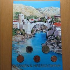 Bosnia and Herzegovina vintage original coins set unc