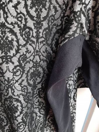 Silver & black evening top UK 30