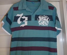 Adams Polo T-shirt Boys 10 Years Blues 100% Cotton