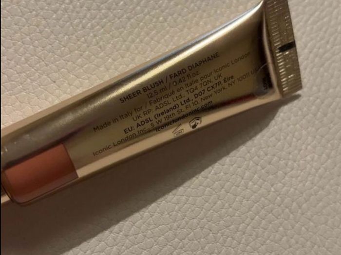 Iconic London sheer blush 12.5ml shade rose riot