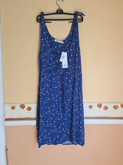 womens RIP CURL beach nomadic sun dress pacific blue floral pattern Size 12 medium  BRAND NEW BNWT