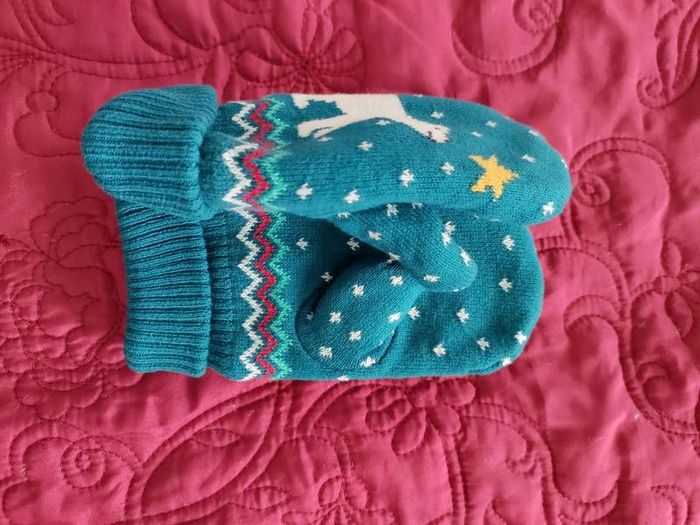frugi hat and gloves knitted set 2-4y