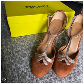 DKNY Marion Round Toe Strappy Heels UK5.5 -  As New with Box