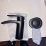 Black bathroom mixer tap Image 2