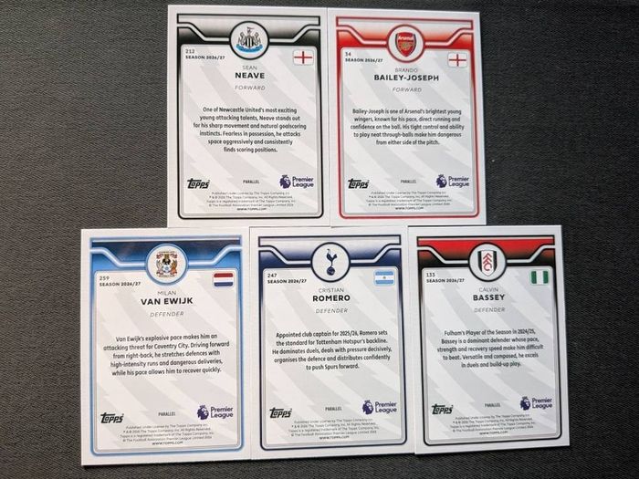 Topps Premier League Flagship Edition 2026 Premier League Parallels