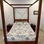 Solid Hardwood Four Poster Bed African Made Image 2