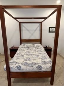Solid Hardwood Four Poster Bed African Made