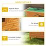 2-Tier Wooden Rabbit Hutch Guinea Pig Hutch Duck House Double Decker Pet Cage with Sliding Tray Image 6