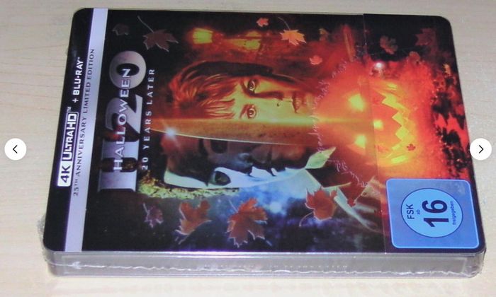Halloween H20: 20 Years Later Rare 25th Anniversary Limited Edition 4K SteelBook (German Import)