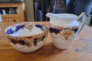 Vintage milk jug and sugar bowl