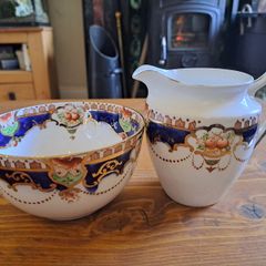 Vintage milk jug and sugar bowl