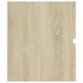 Sink Cabinet with Built-in Basin Sonoma Oak Chipboard Image 9