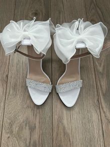 White Wedding Shoes size 5/38